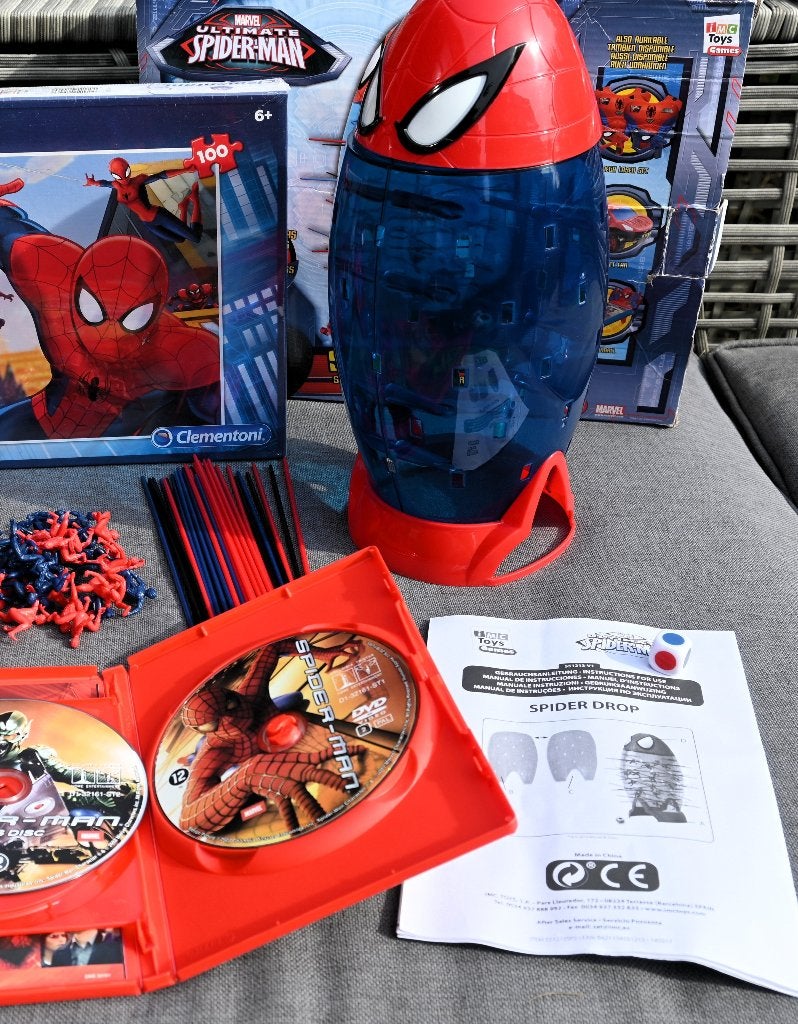 Spiderman puzzel, Spider Drop+gratis T-shirt & DVD's, Enlèvement ou Envoi, Comme neuf