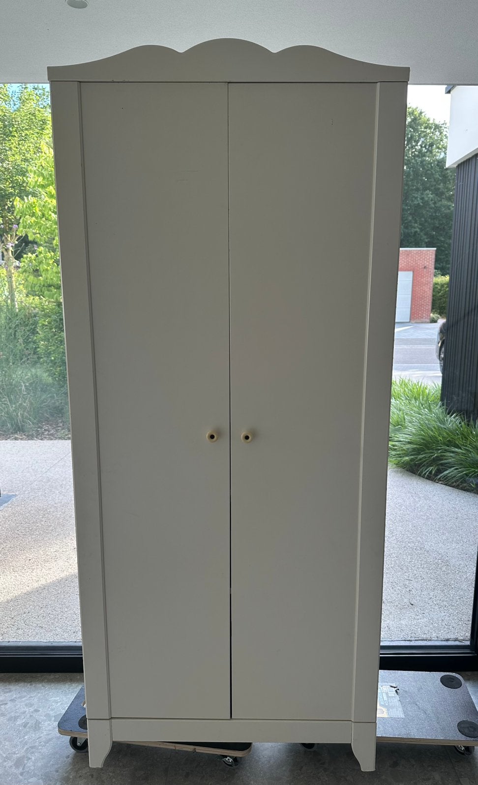Hensvik witte kledingkast Ikea, Ophalen, Gebruikt