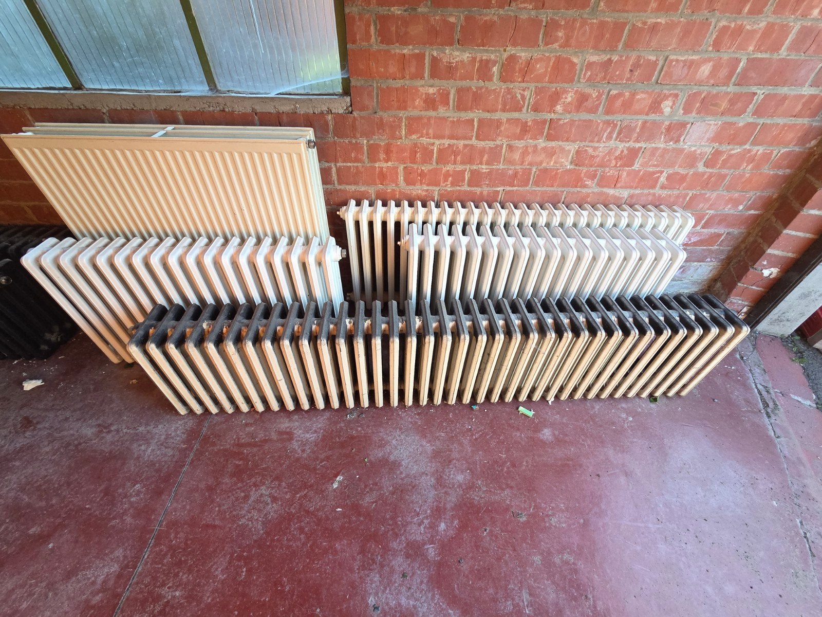 6 x Gietijzeren radiatoren, Doe-het-zelf en Bouw, Verwarming en Radiatoren, Ophalen