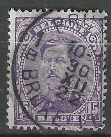 Belgique 1915 - Yvert/OBP 139 - Roi Albert Ier (ST), Envoi, Affranchi, Oblitéré, Maison royale