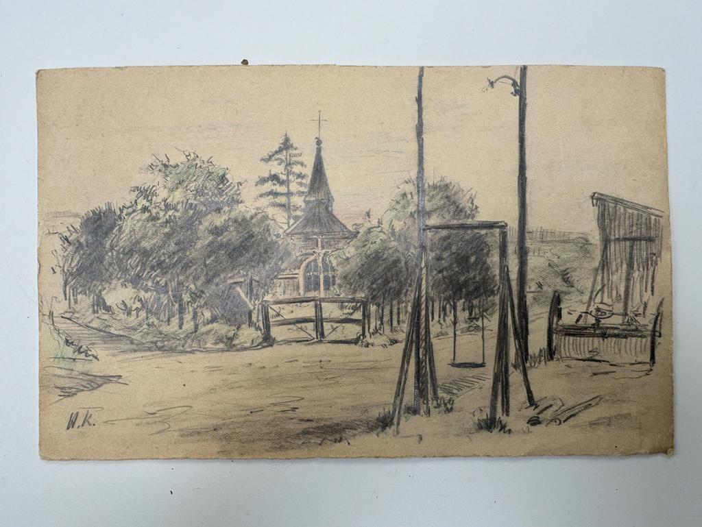 Henri Kerels - ingekleurde tekening, Ophalen