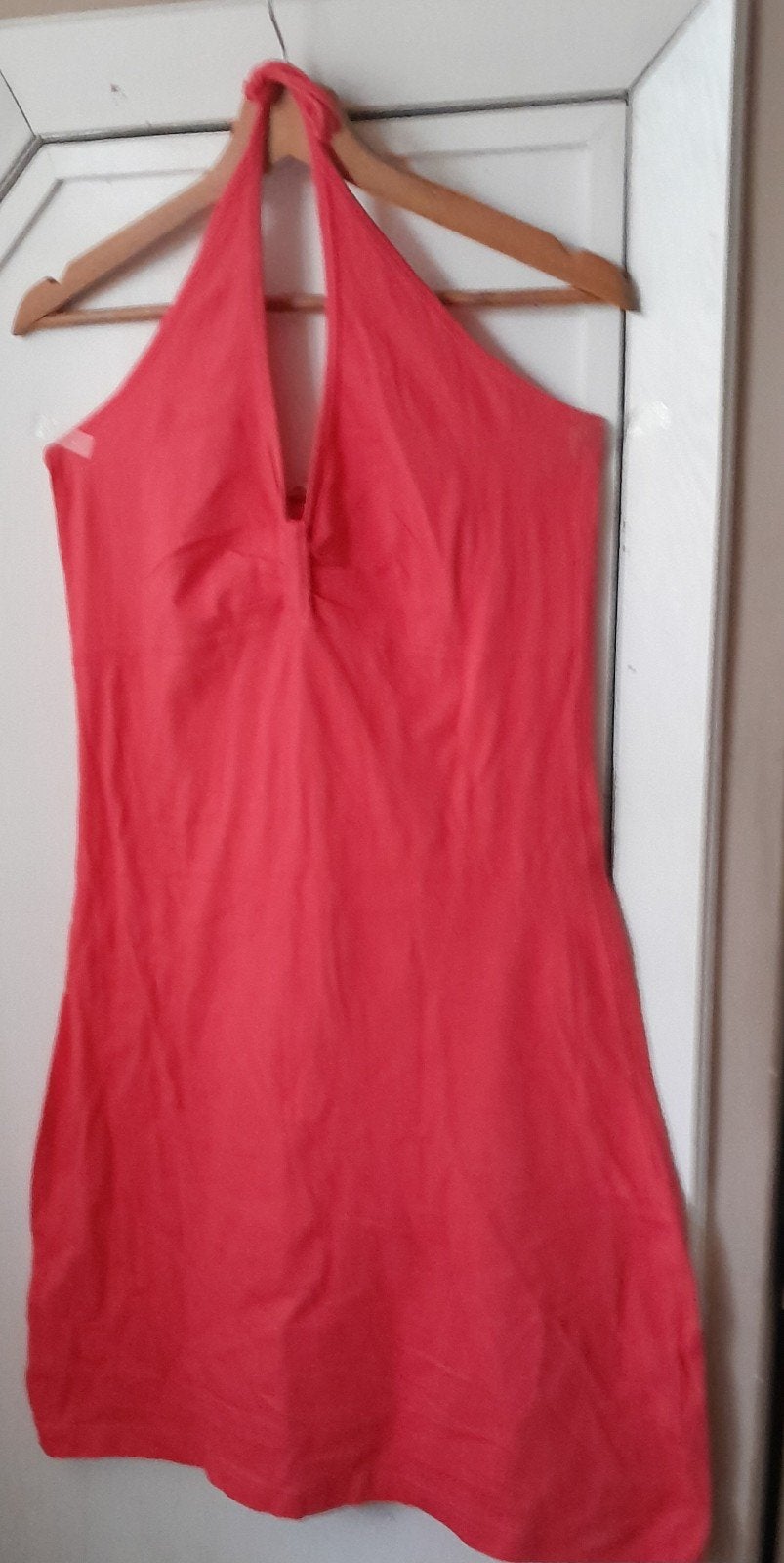 Stretch halter jurkje large., Ophalen of Verzenden, Zo goed als nieuw, Maat 42/44 (L)