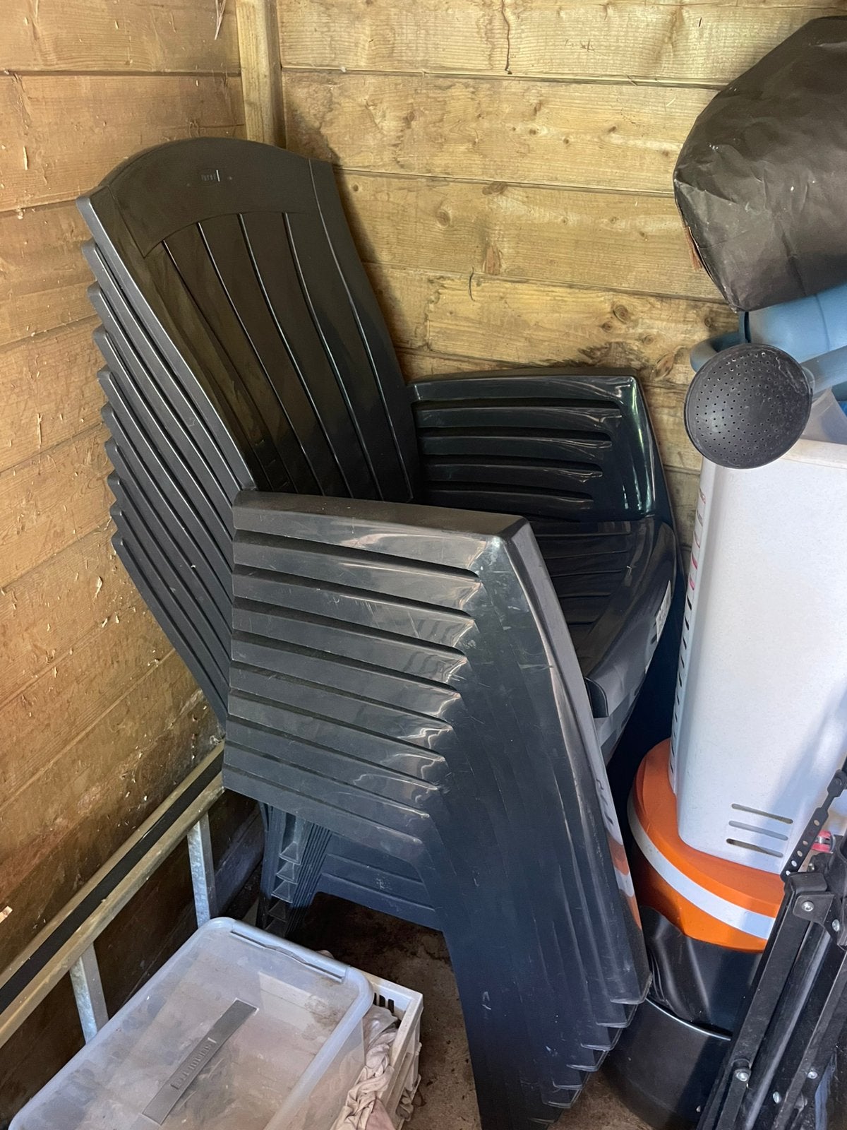Tuinstoelen, Jardin & Terrasse, Chaises de jardin, Enlèvement, Comme neuf, Synthétique, Empilable