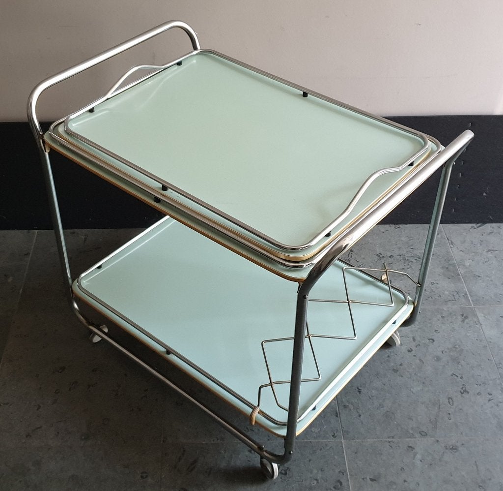 Retro bijzettafel, Ophalen, Overige materialen, Gebruikt, 75 cm of meer