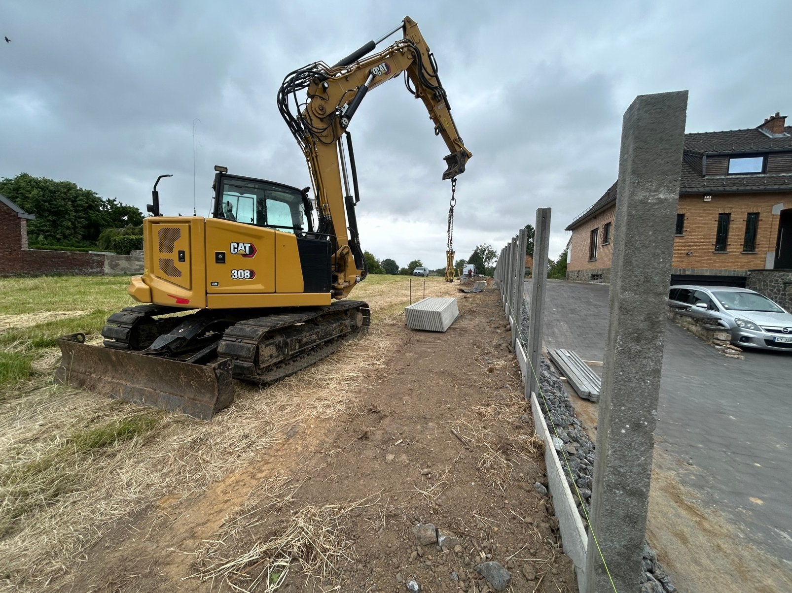 Caterpillar 308, Enlèvement, Excavatrice