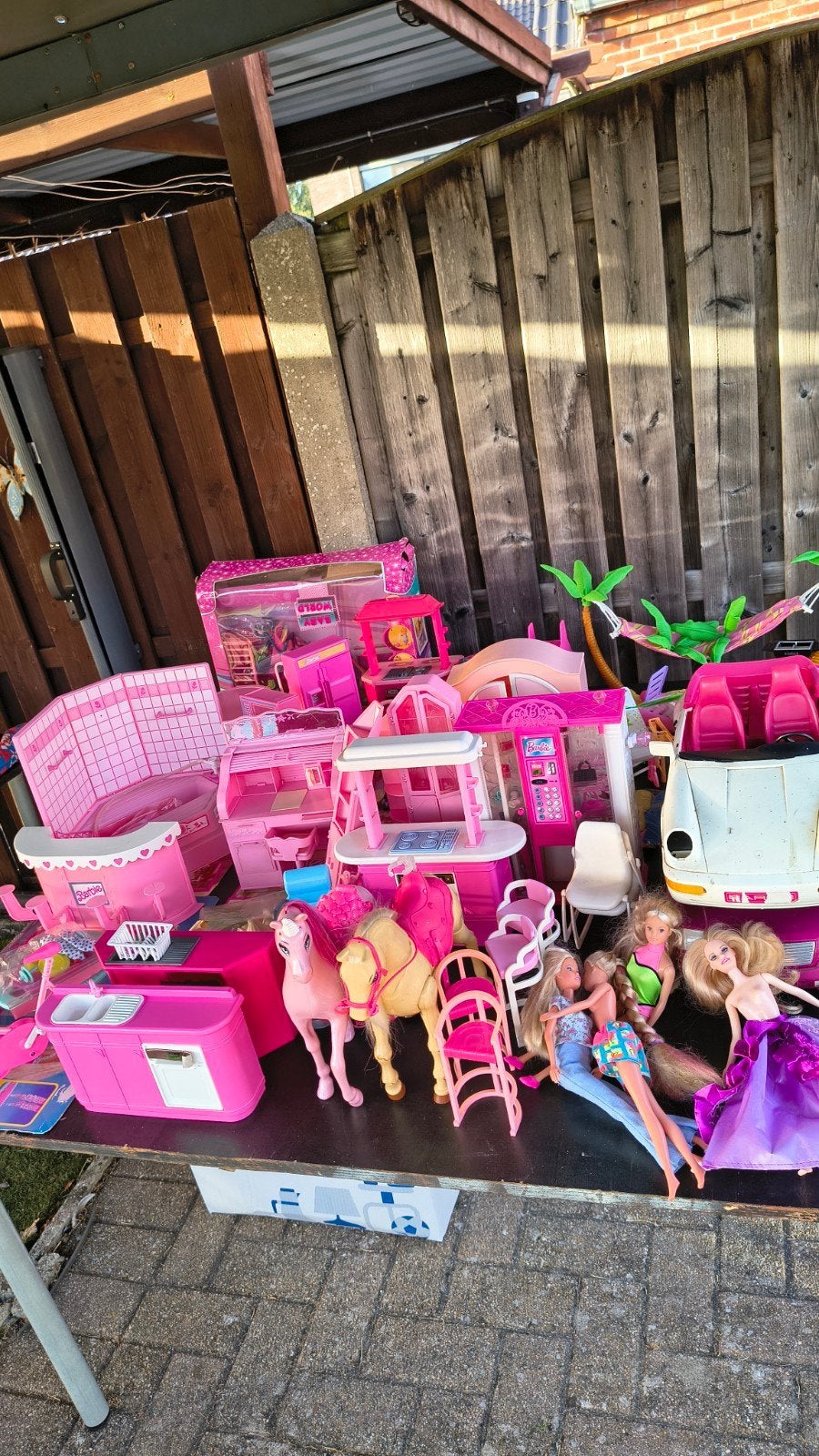 groot lot barbie speelgoed, Enlèvement
