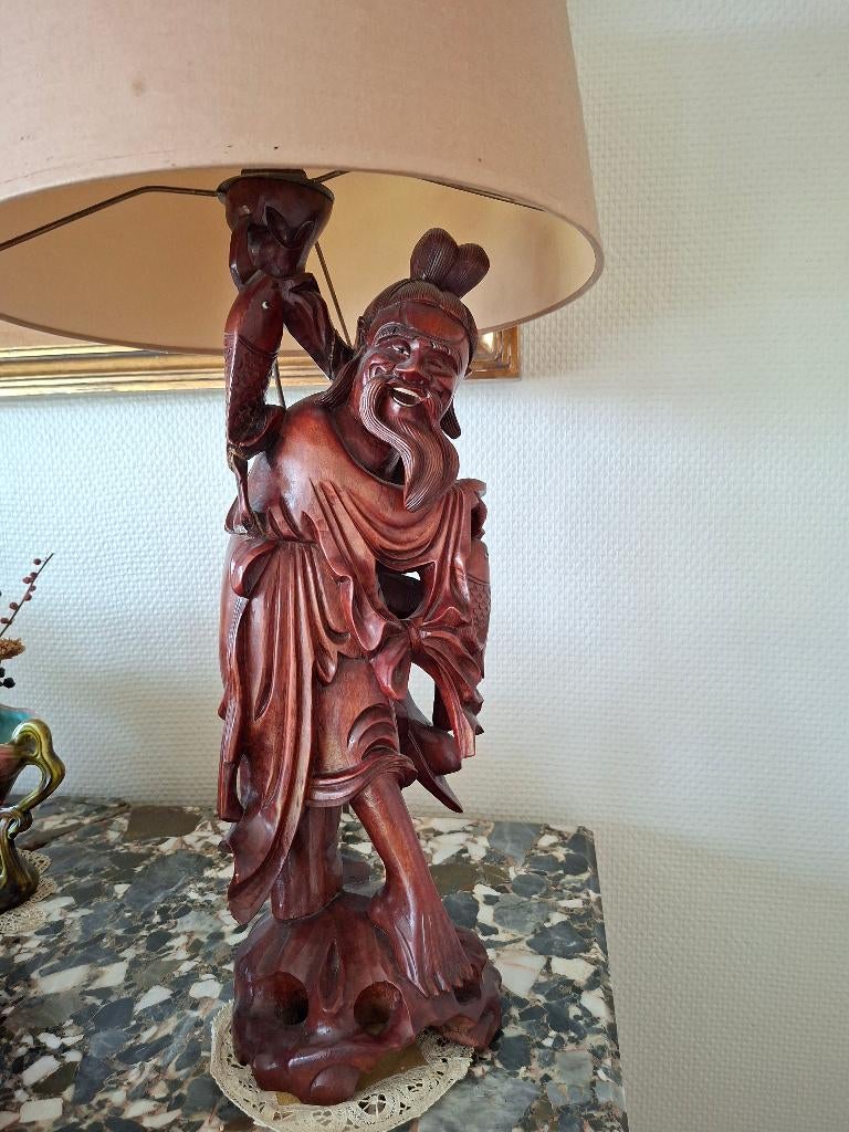 Lampadaire vintage, Moins de 100 cm, Enlèvement, Utilisé, Bois