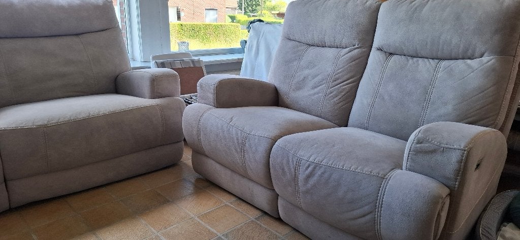 2-zit met 2 x elektrische relax, Ophalen, Stof