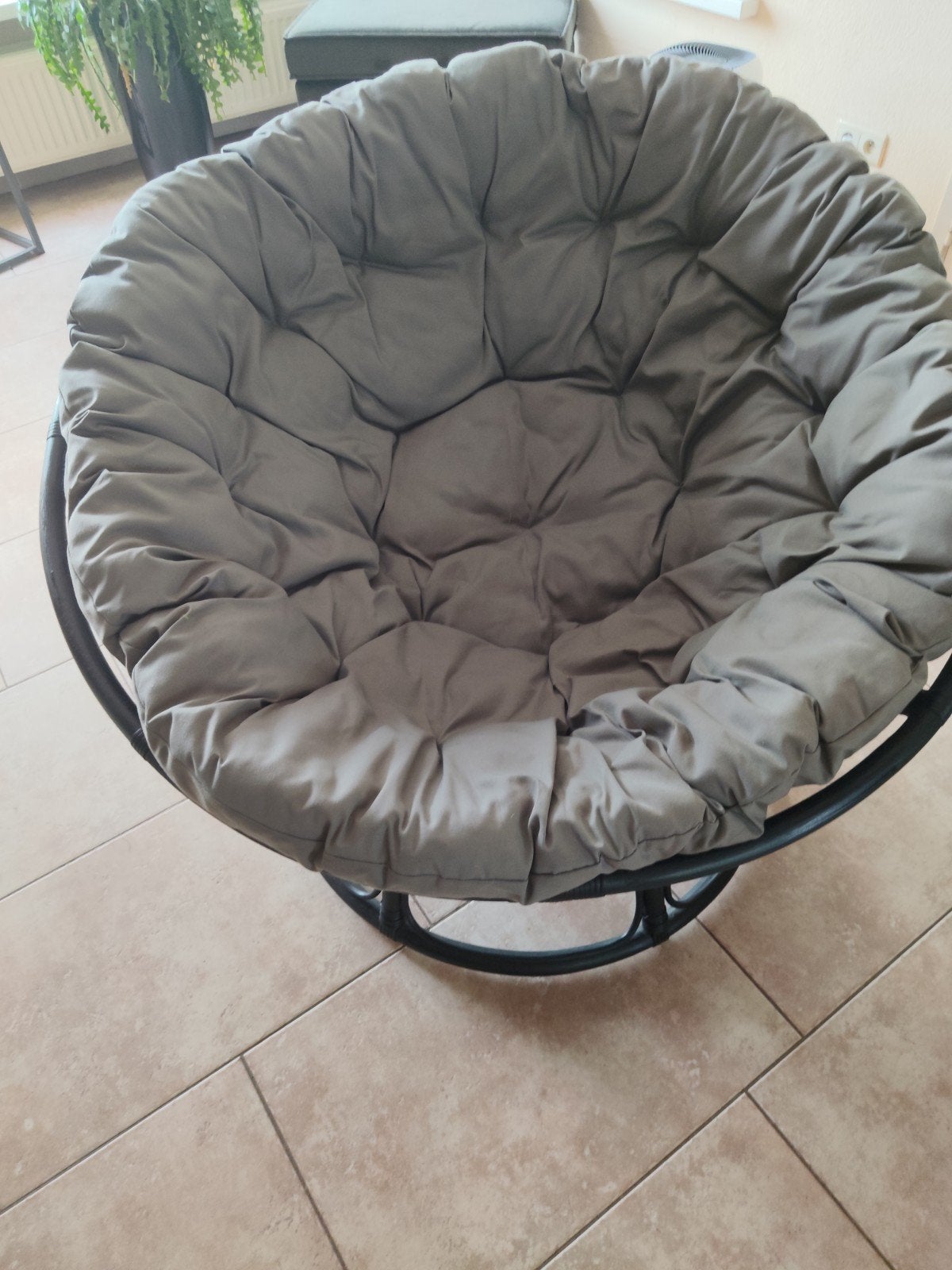 Papasan lounge, Ophalen
