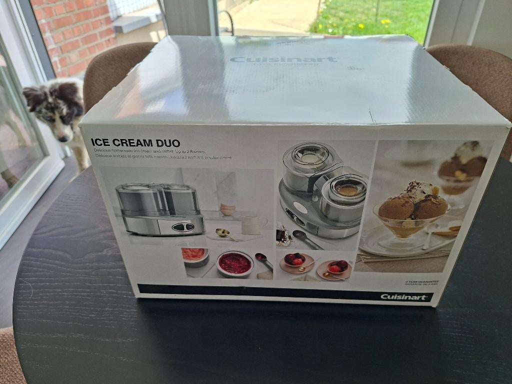 Ic cream duo, Cuisinart (machine a glace), Electroménager, Machines à glace, Enlèvement ou Envoi, Comme neuf, Élément de refroidissement