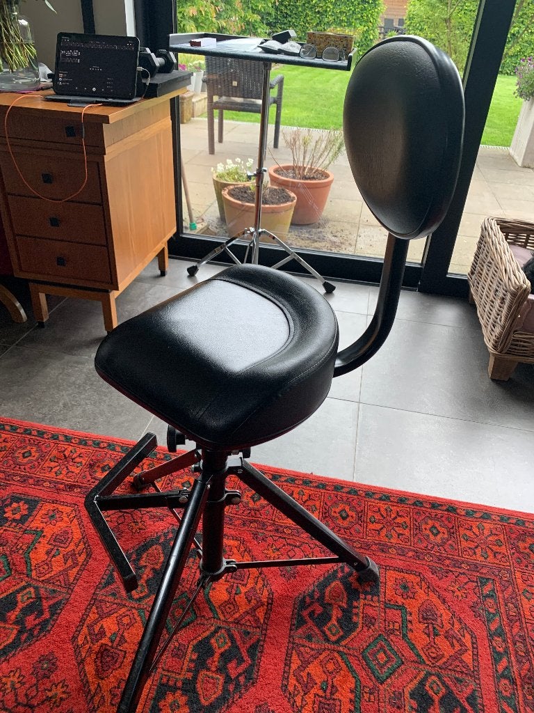 Fauteuil de batterie en similicuir König & Meyer en bon état, Enlèvement, Utilisé, Autres marques