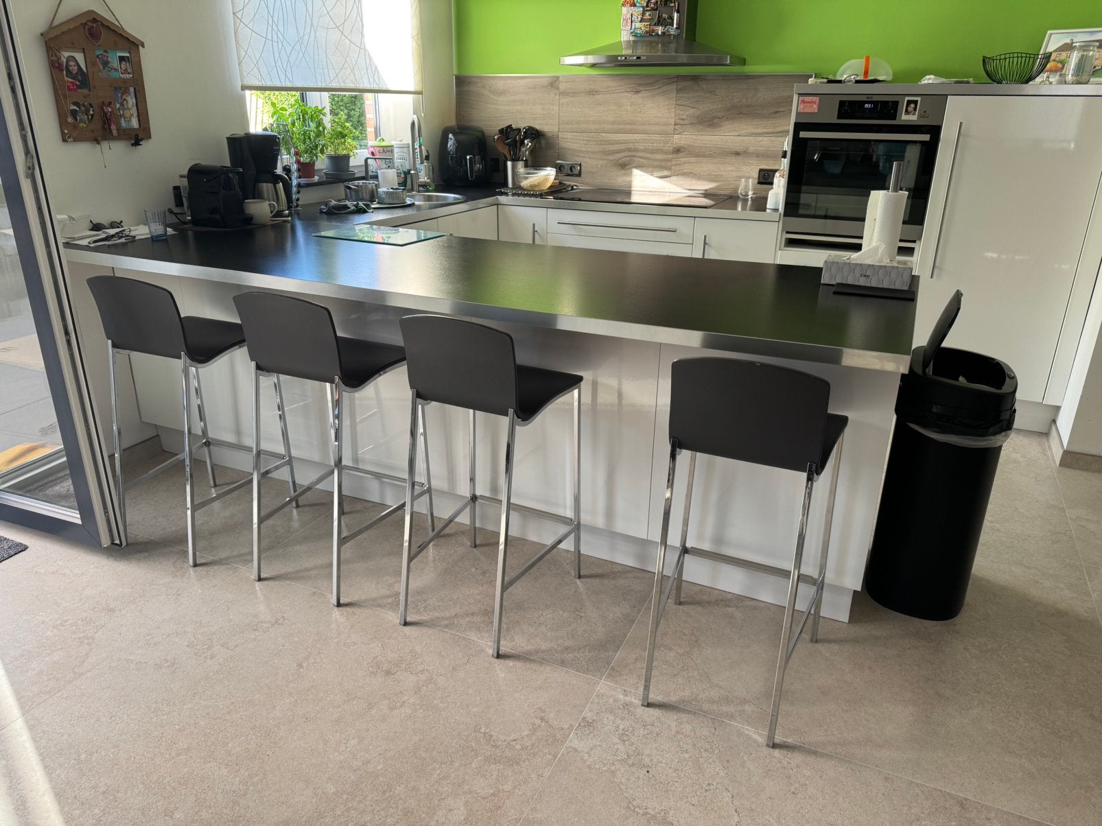 Lot de 4 tabourets de bar, Enlèvement, Utilisé