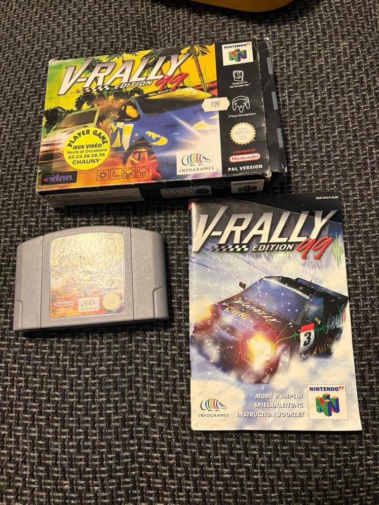 Jeu Nintendo, 64 v-rallye, Consoles de jeu & Jeux vidéo, Enlèvement ou Envoi, Comme neuf