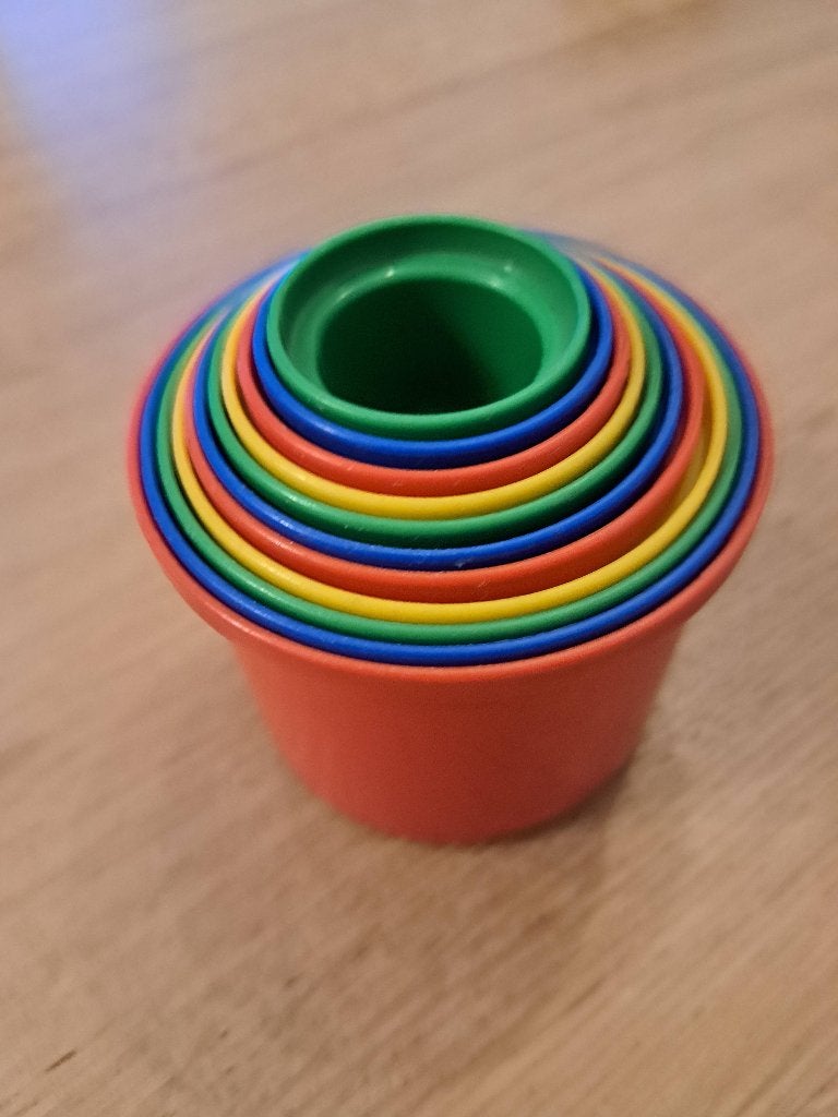 Vintage stapelbekers Kiddicraft, Ophalen of Verzenden, Zo goed als nieuw, Puzzelen