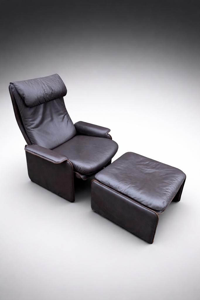 De Sede DS61 relaxfauteuil & hocker in Top Staat!, Huis en Inrichting, Ophalen of Verzenden, Leer
