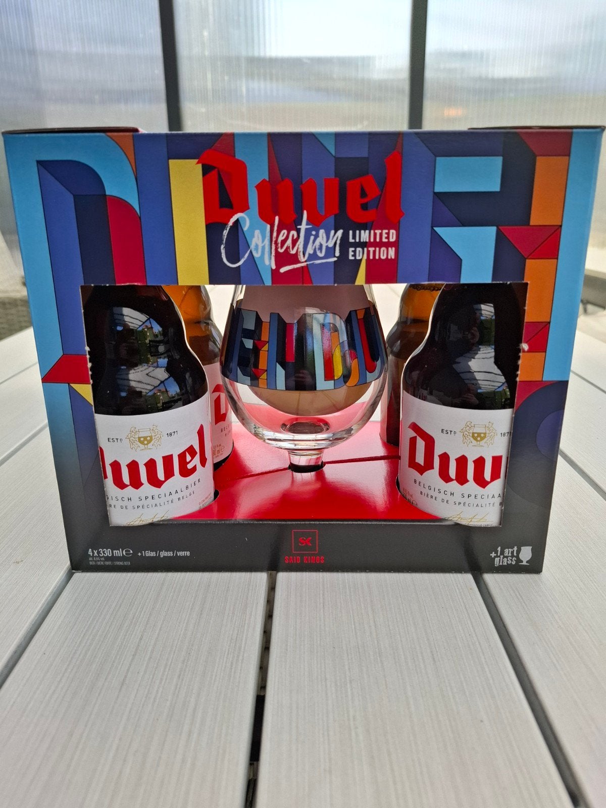 Duvel Saïd Kinos pakket, Collections, Marques de bière, Enlèvement ou Envoi, Neuf, Verre ou Verres, Duvel