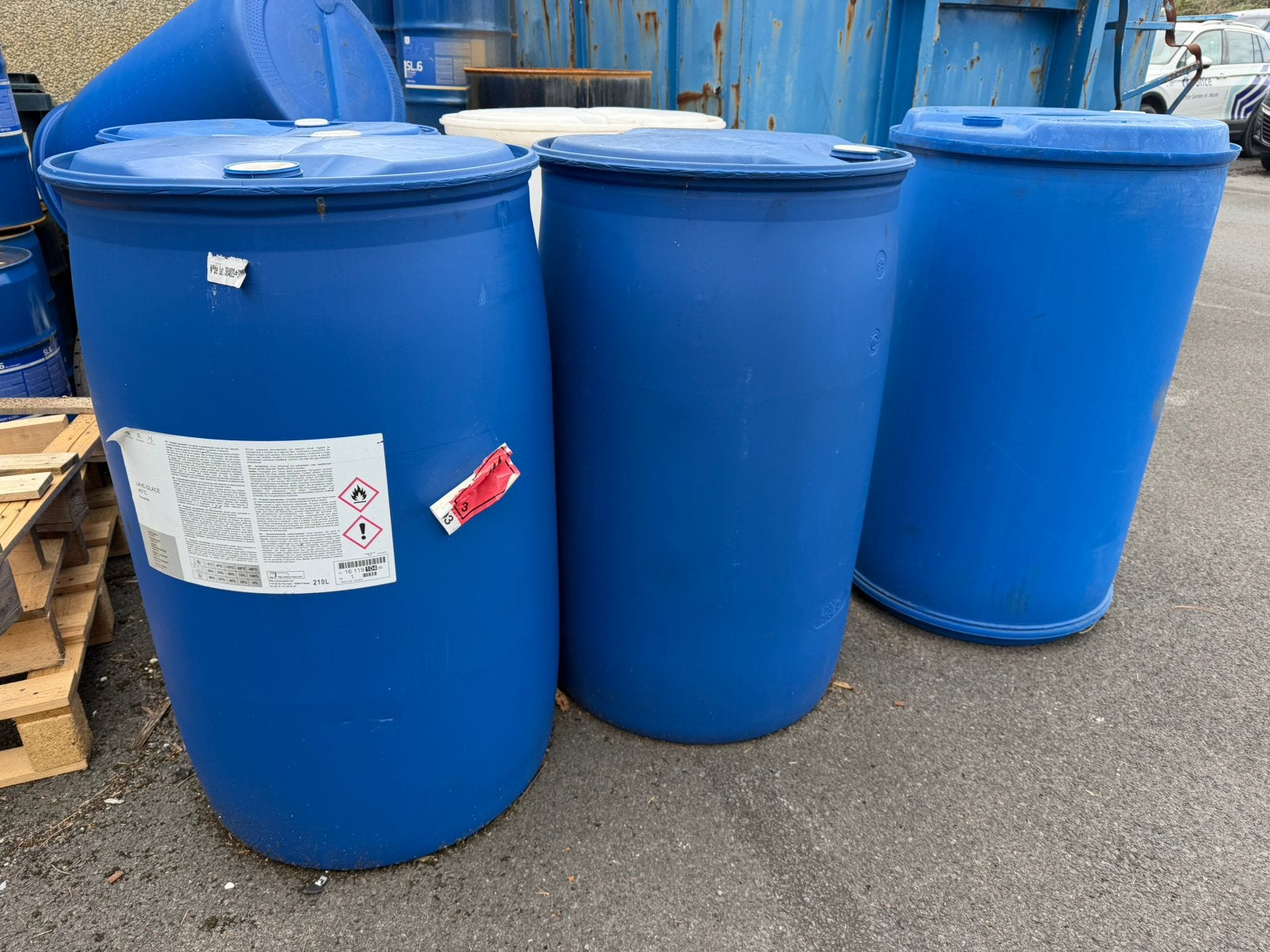 Fût en Plastique 200L, Jardin & Terrasse, Enlèvement, Utilisé