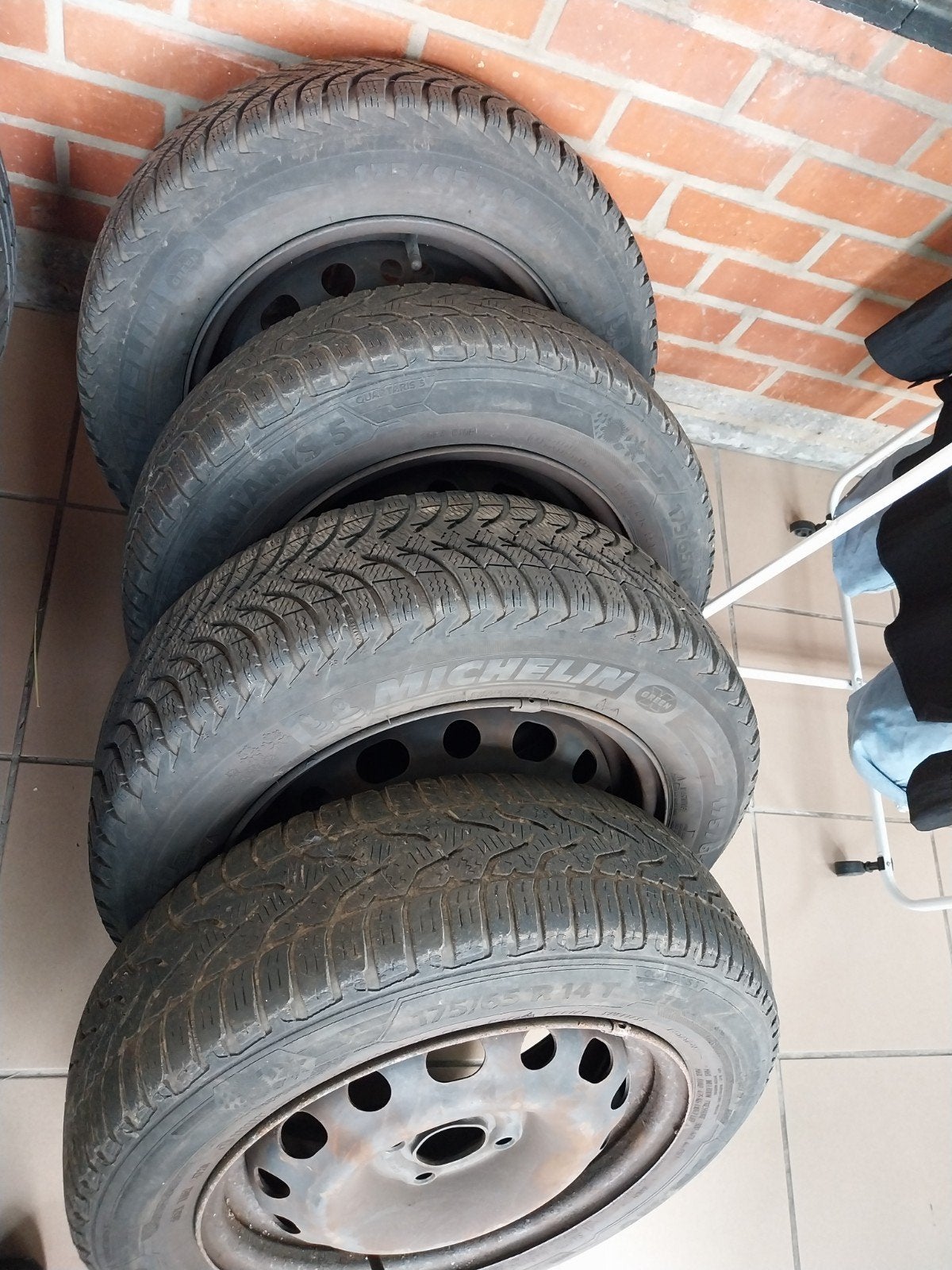 Corsa c 4 jantes 14 pouces pneus moyen, Enlèvement ou Envoi