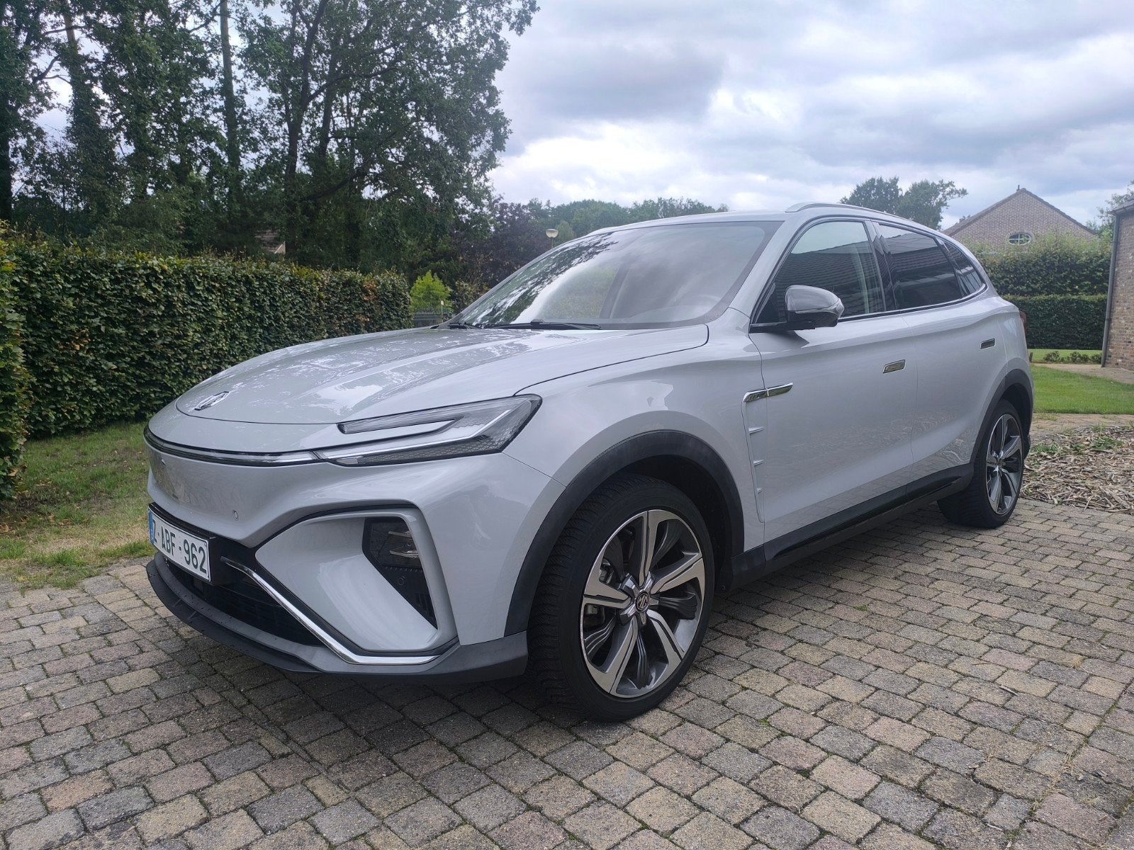 MG Marvel R 212kw luxury #electric #automaat avec GARANTIE, Autos, MG, Cuir, Argent ou Gris, Achat, Euro 6