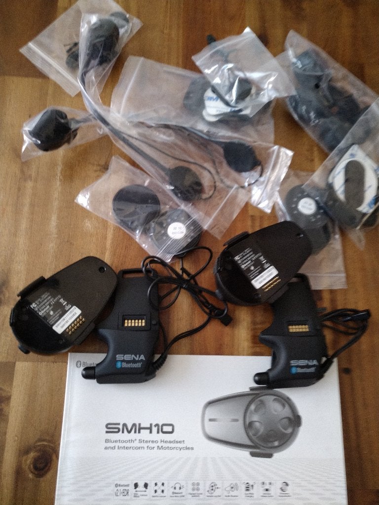 Sena SMH 10 communicatie intercom SET (2 stuks), Motoren, Kleding | Motorhelmen, M, Dames, Overige typen, Ophalen