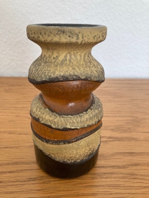 Vase vintage, Enlèvement ou Envoi, Comme neuf, Pierre/céramique, 14 cm