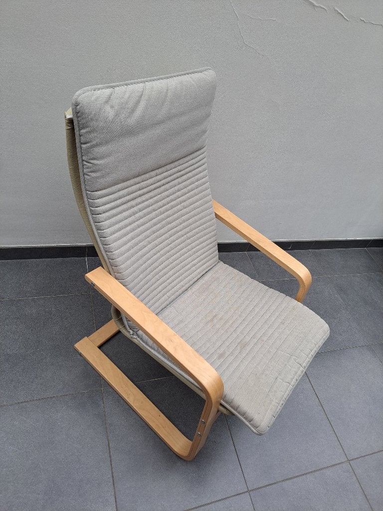 Fauteuil Ikea Poang gratuit, 75 à 100 cm, Enlèvement, Utilisé, Tissus