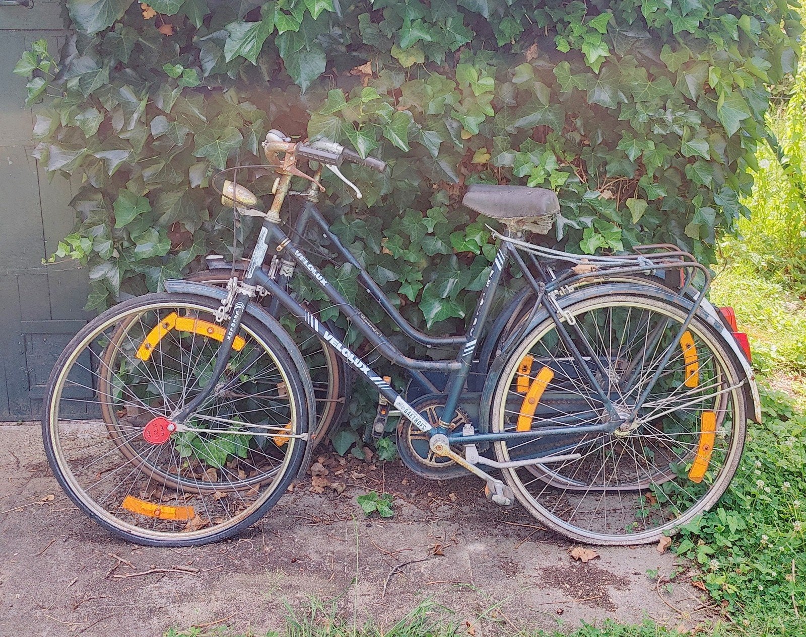 Vintage velolux fiets, Ophalen