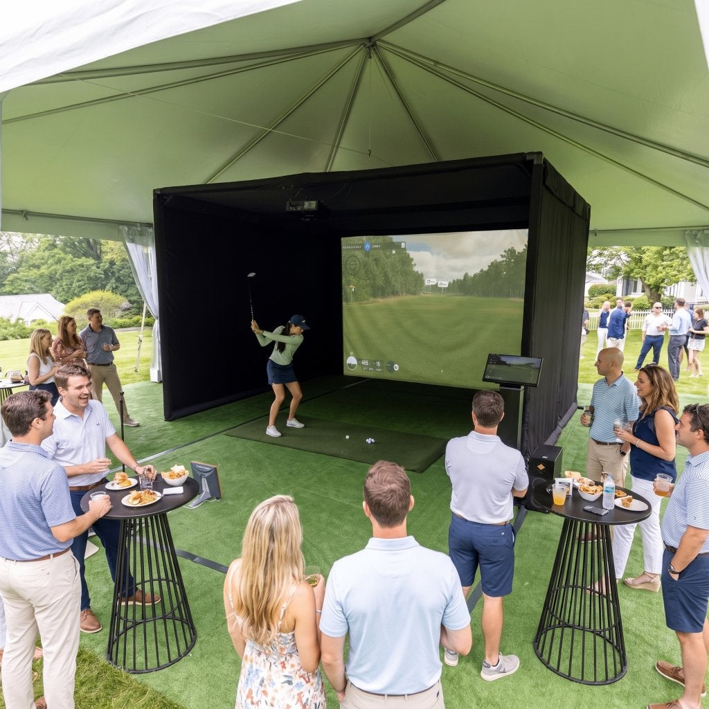 Te huur: golf simulator voor op trouwfeest/bedrijfsevent, Ophalen, Nieuw