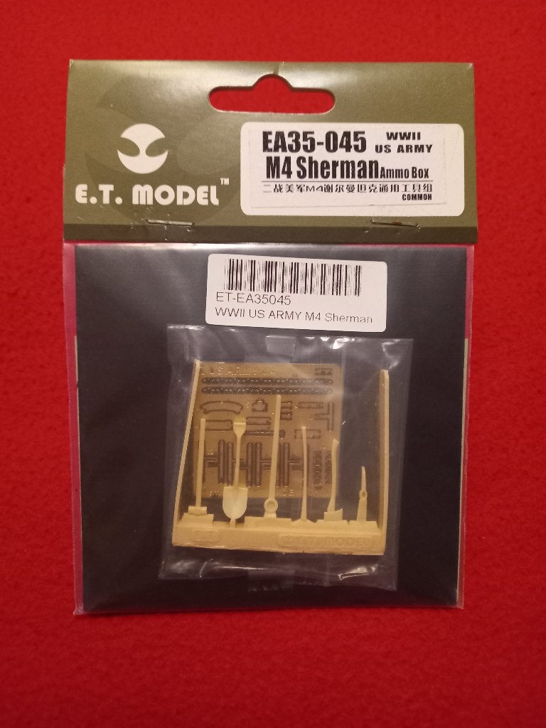 1/35 E.T. MODEL EA35045 WWII US ARMY M4 SHERMAN OVM Tool set, Hobby & Loisirs créatifs, Modélisme | Voitures & Véhicules, Autres marques