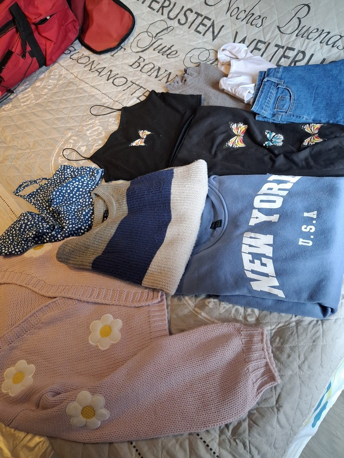 set meisjes dames,tiener kleren maat medium. 10 stuks, Enlèvement ou Envoi