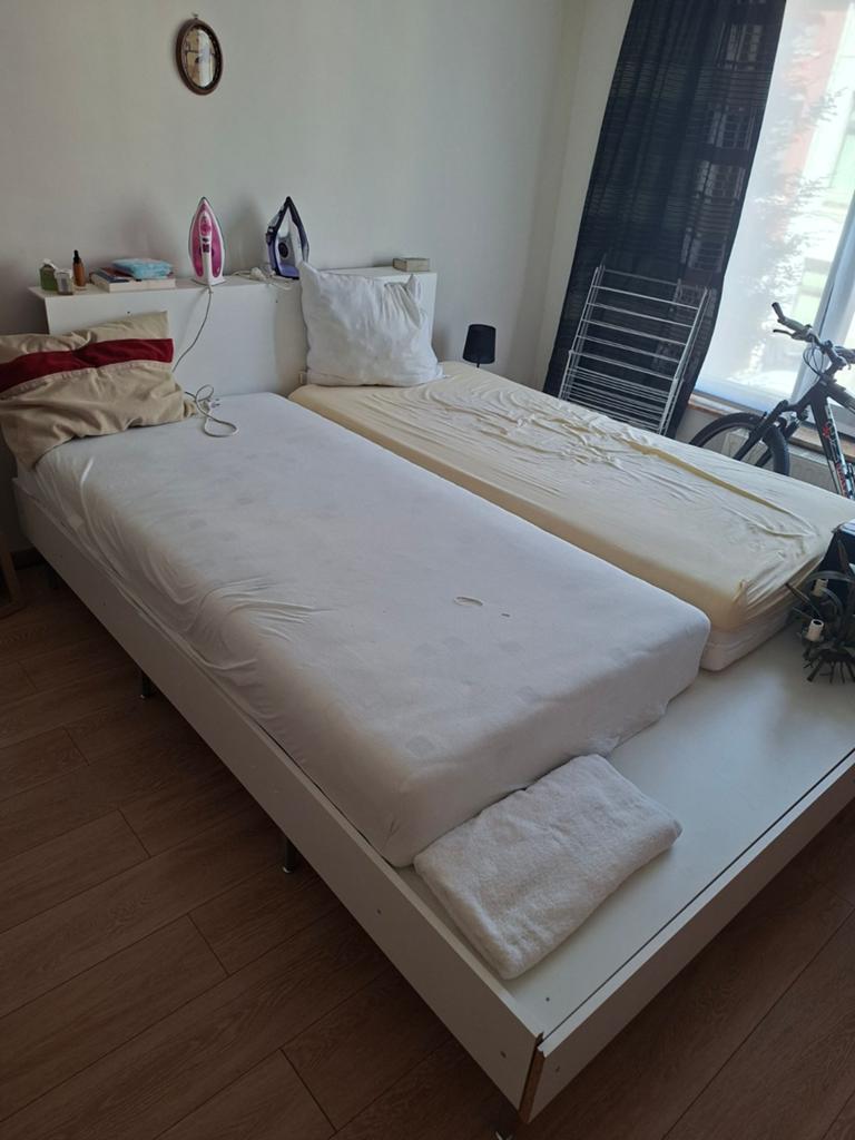 Pallet bed 200x200 (met matras), Enlèvement