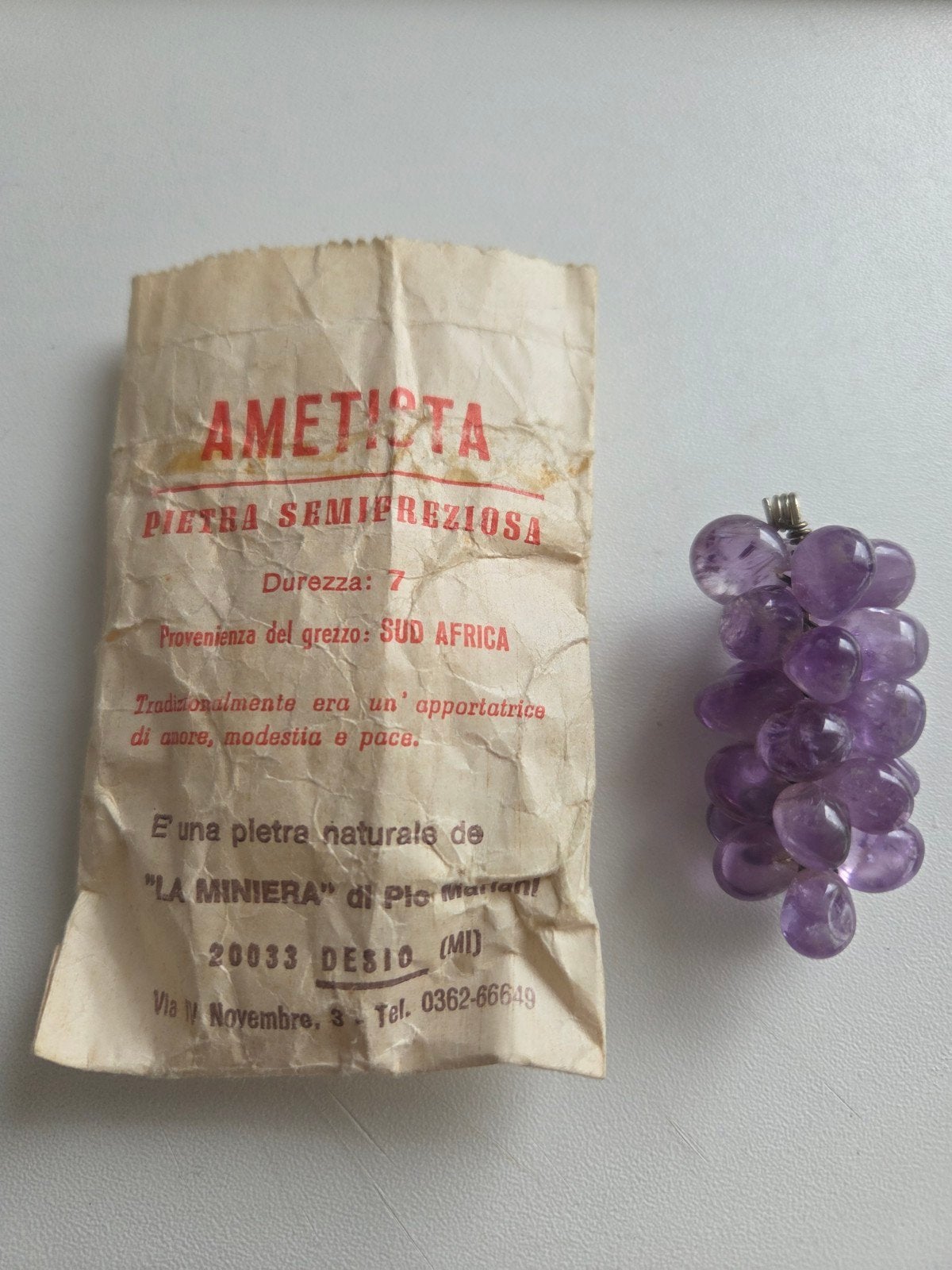 Antiek amethist juweel, Handtassen en Accessoires, Ophalen