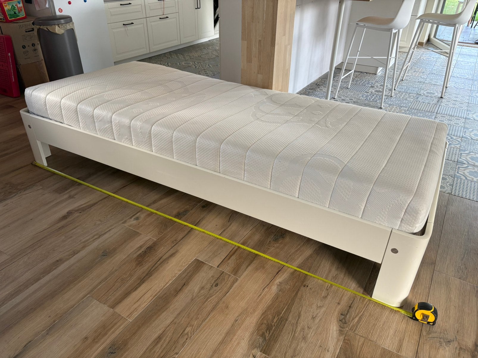 Auping bed Auronde 220x90, Huis en Inrichting, Slaapkamer | Bedden, Ophalen, Zo goed als nieuw, Wit