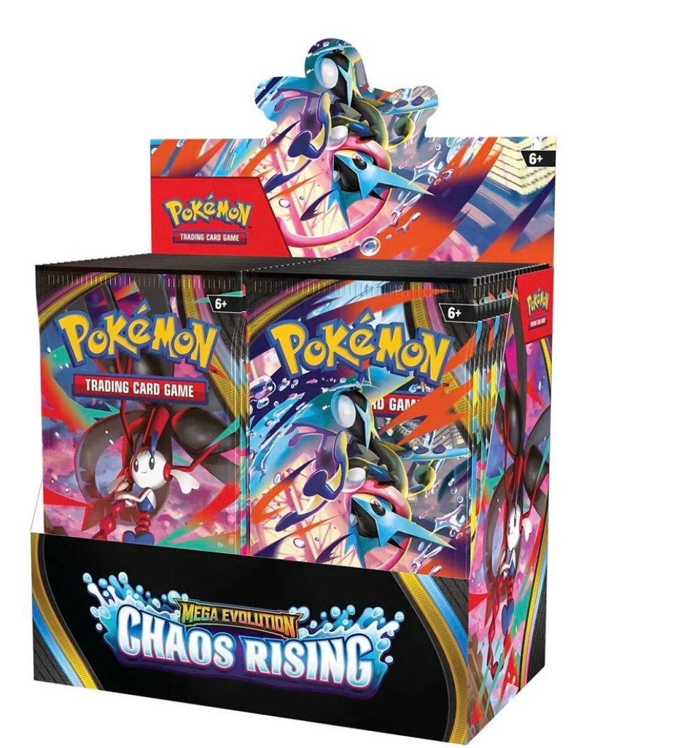 Pokémon - Mega Evolution: Chaos Rising Booster Box, Ophalen of Verzenden, Zo goed als nieuw, Booster