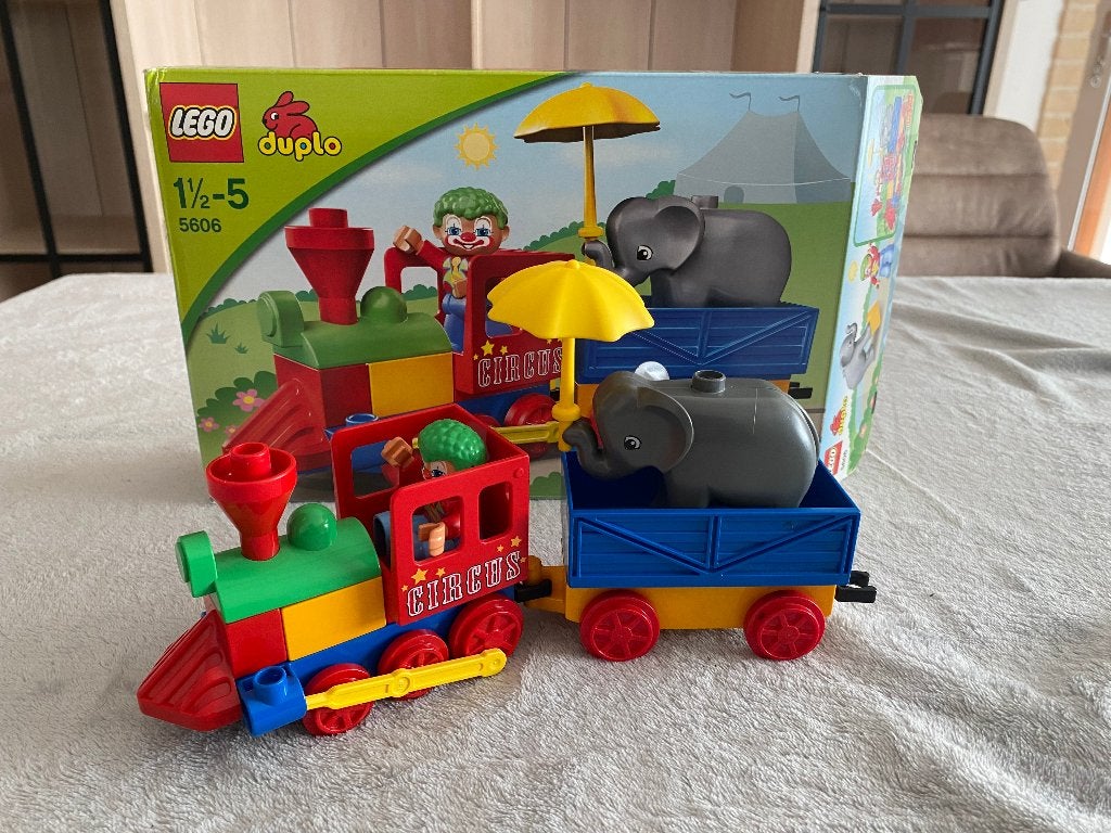 Lego Duplo 5606 Mijn Eerste Trein, Ophalen, Zo goed als nieuw, Duplo