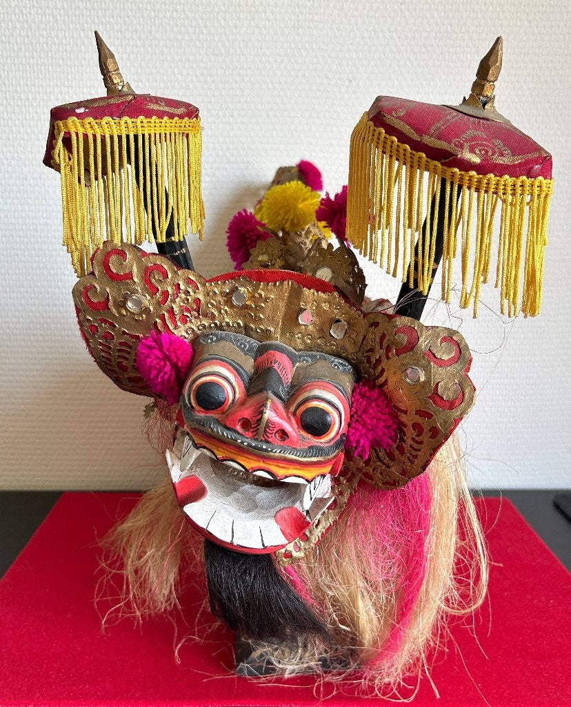 Art Asiatique - Rare Barong de Bali en Bois, Antiquités & Art, Art | Art non-occidental, Fait main, Enlèvement ou Envoi, Bois