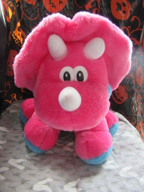 Knuffel: Roze Dino -- Dinosaurus -- Knuffelbeest - zacht, Collections, Collections Animaux, Enlèvement ou Envoi, Comme neuf, Autres
