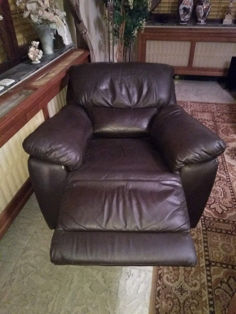FAUTEUIL RELAX EN CUIR EN TRES BON ETAT, Maison & Meubles, Fauteuils, Enlèvement, Cuir