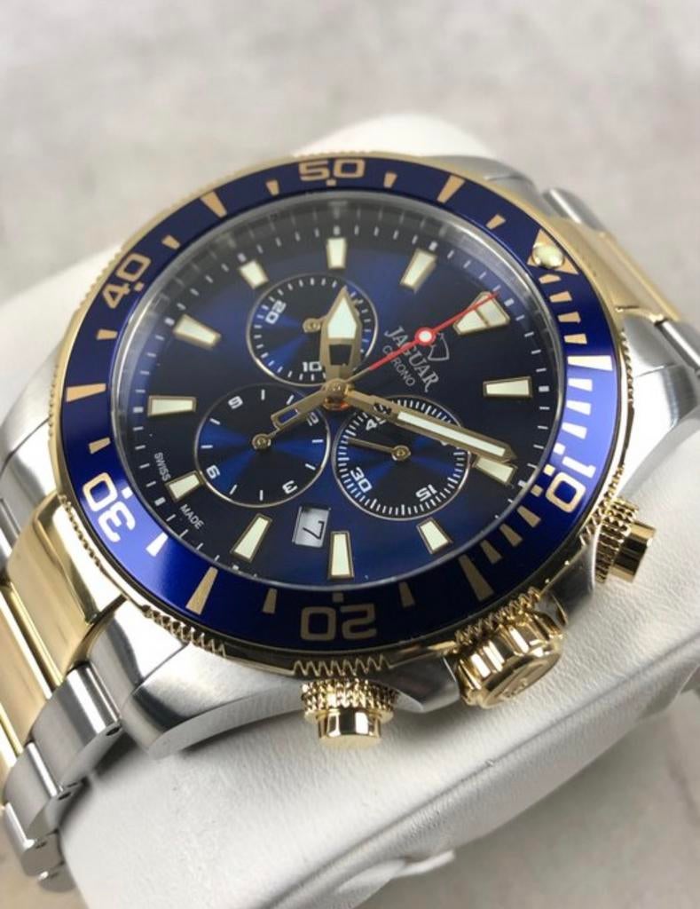 Chronographe exécutif Jaguar, Bijoux, Sacs & Beauté, Montres | Hommes, Autres marques, Enlèvement ou Envoi, Autres matériaux, Autres matériaux