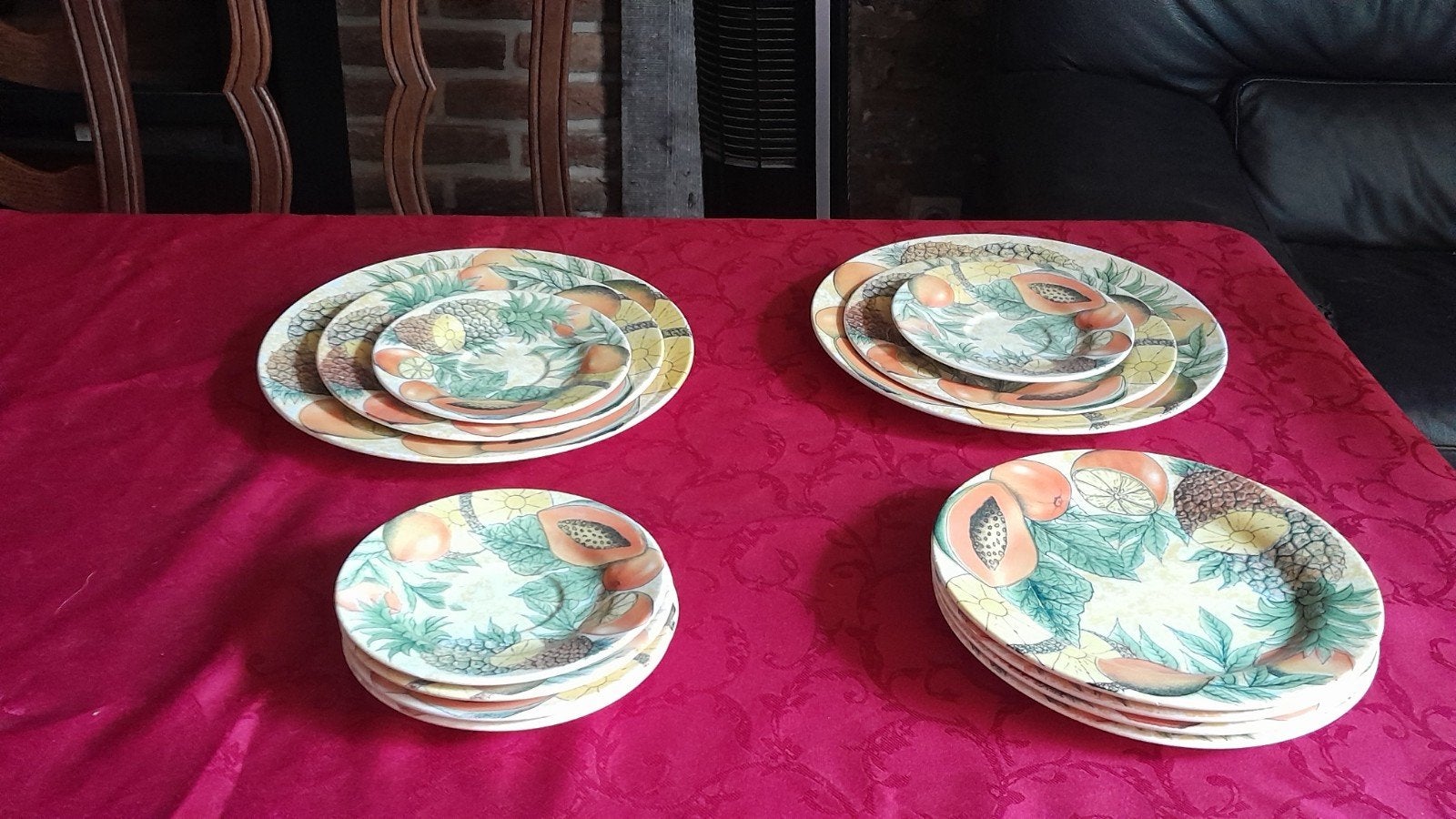 Assiettes Corona colombienne Tropical fruits, Enlèvement