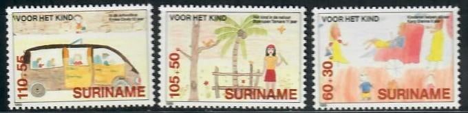 Suriname yvertnrs.: 1171/73 postfris, Postzegels en Munten, Ophalen of Verzenden, Postfris