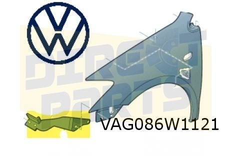 Volkswagen Polo VII (6/09-7/17) (6R) voorschermsteun Links v, Neuf, Volkswagen, -, Garde-boue