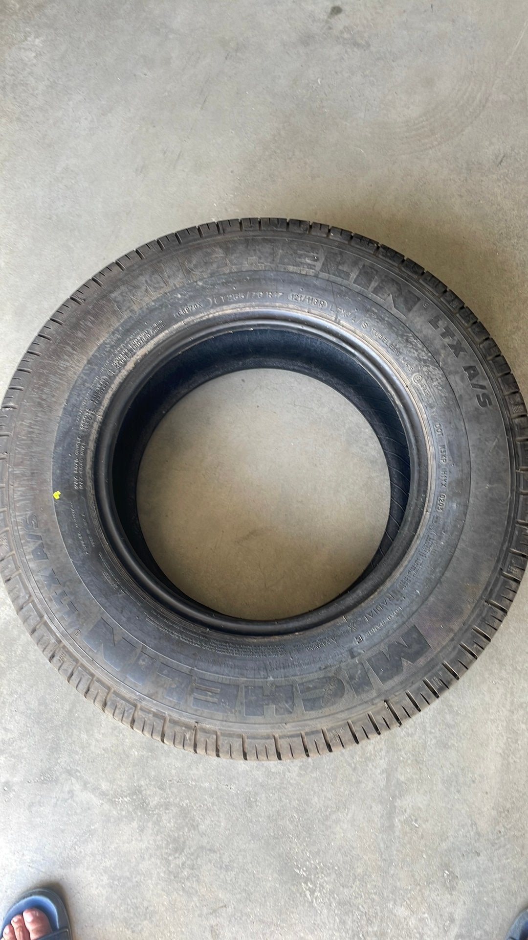 Nieuwe band Michelin ltx a/s 266/70r17, Enlèvement