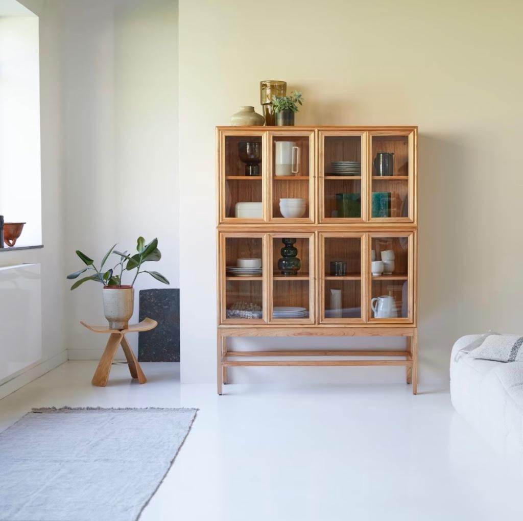 DOUBLE VITRINE TIKAMOON, Maison & Meubles, 25 à 50 cm, Avec porte(s), Comme neuf, 100 à 150 cm