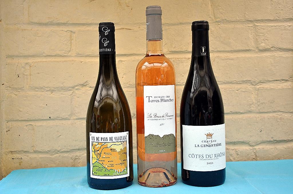 6 bouteilles de vin français, Enlèvement