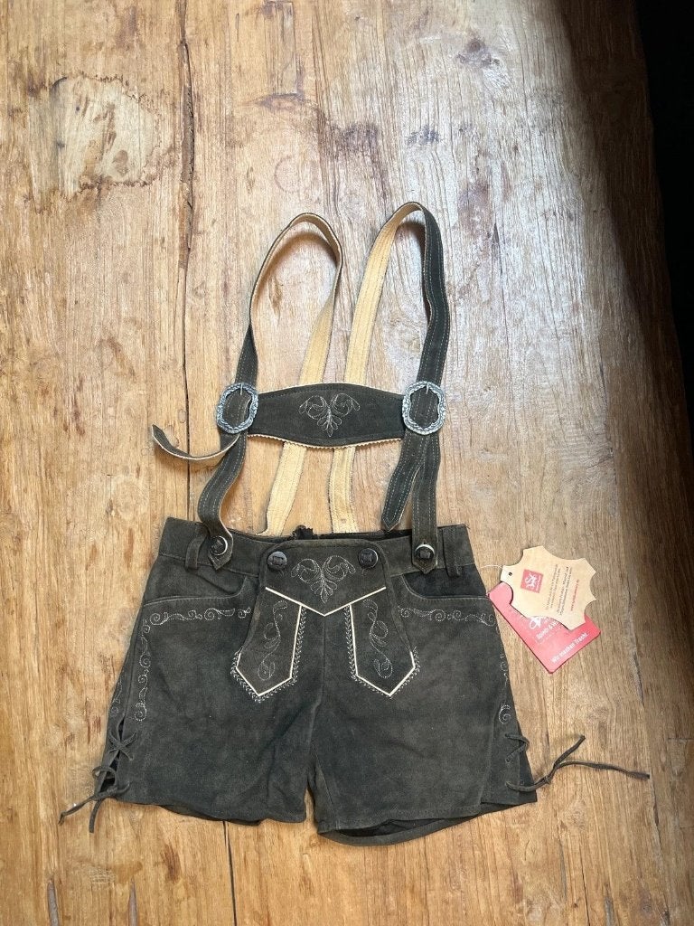 Dames Lederhosen spieth&wensky maat 36, Neuf, Enlèvement ou Envoi, Taille 36 (S), Brun