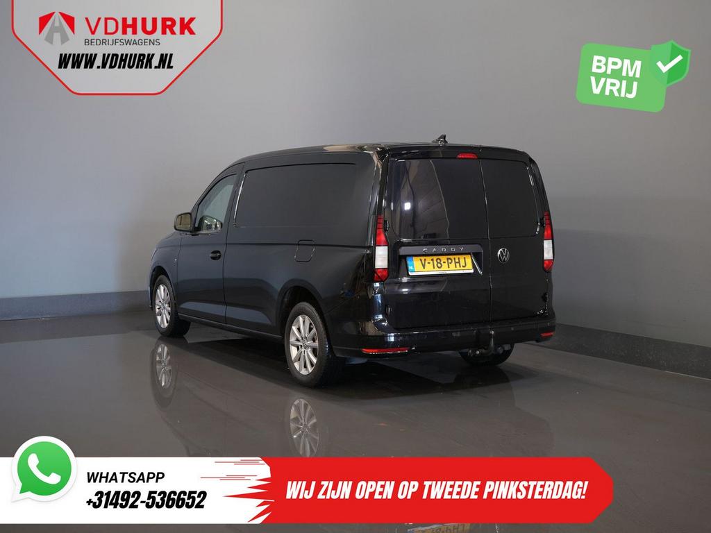 Volkswagen Caddy Cargo Maxi 2.0 TDI 125 pk DSG Aut. Standkac, Auto's, Automaat, Zwart, Bedrijf, Diesel