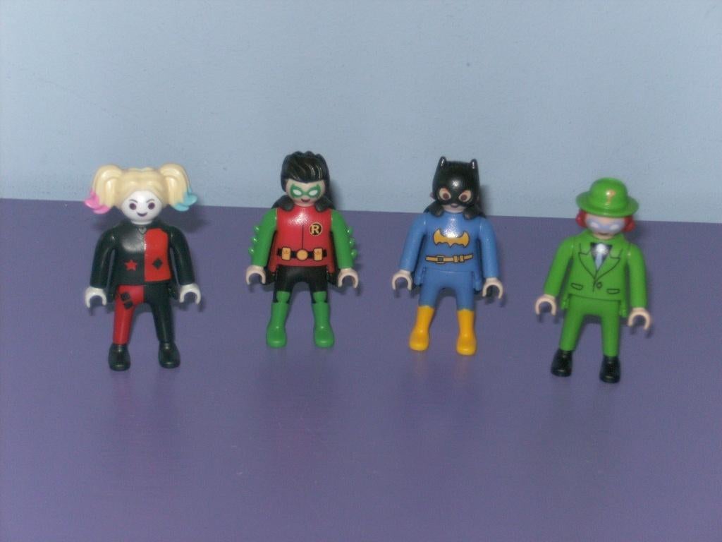 4 Playmobil mannetjes. (dc comics), Kinderen en Baby's, Speelgoed | Playmobil, Ophalen of Verzenden, Gebruikt