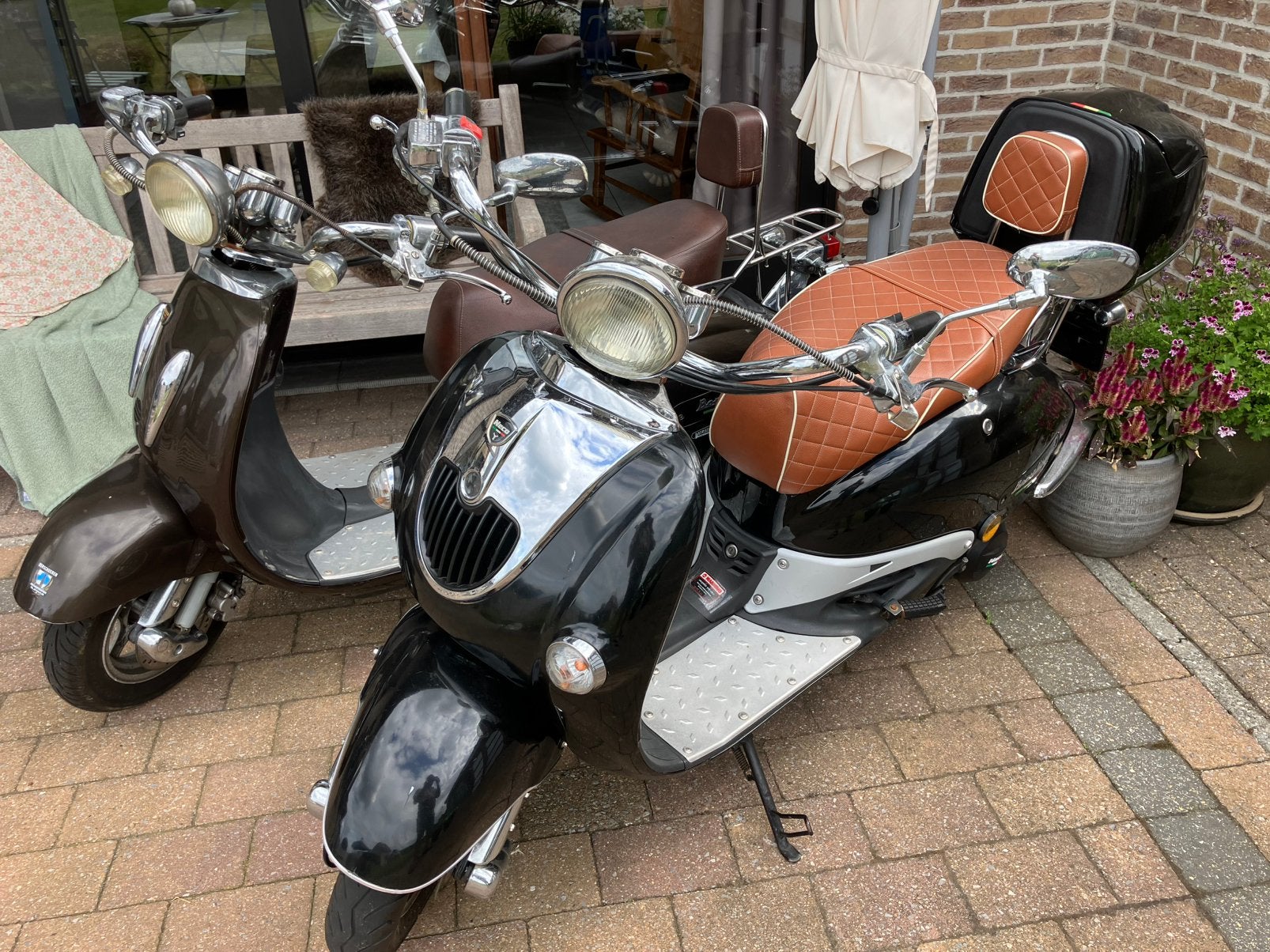 Borsalino neco retro scooters 125 cc, Motoren, Ophalen, 11 kW of minder