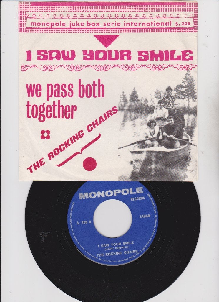 THE ROCKING CHAIRS: "I saw your smile" - MONOPOLE TOPPER, 7 inch, Ophalen of Verzenden, Pop, Overige typen